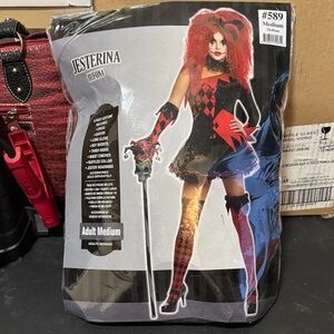 Red and Black Ladies Costume Size Medium